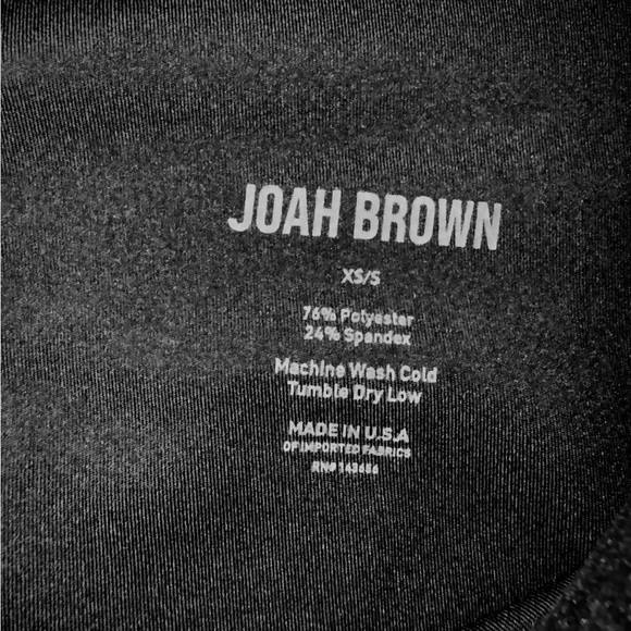 NWOT Joah Brown The Body Leggings High Waisted Smooth Contour Sueded Onyx Black - Picture 7 of 8